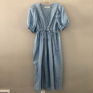 Christy Dawn Dahlia Dress in Sky Checker
